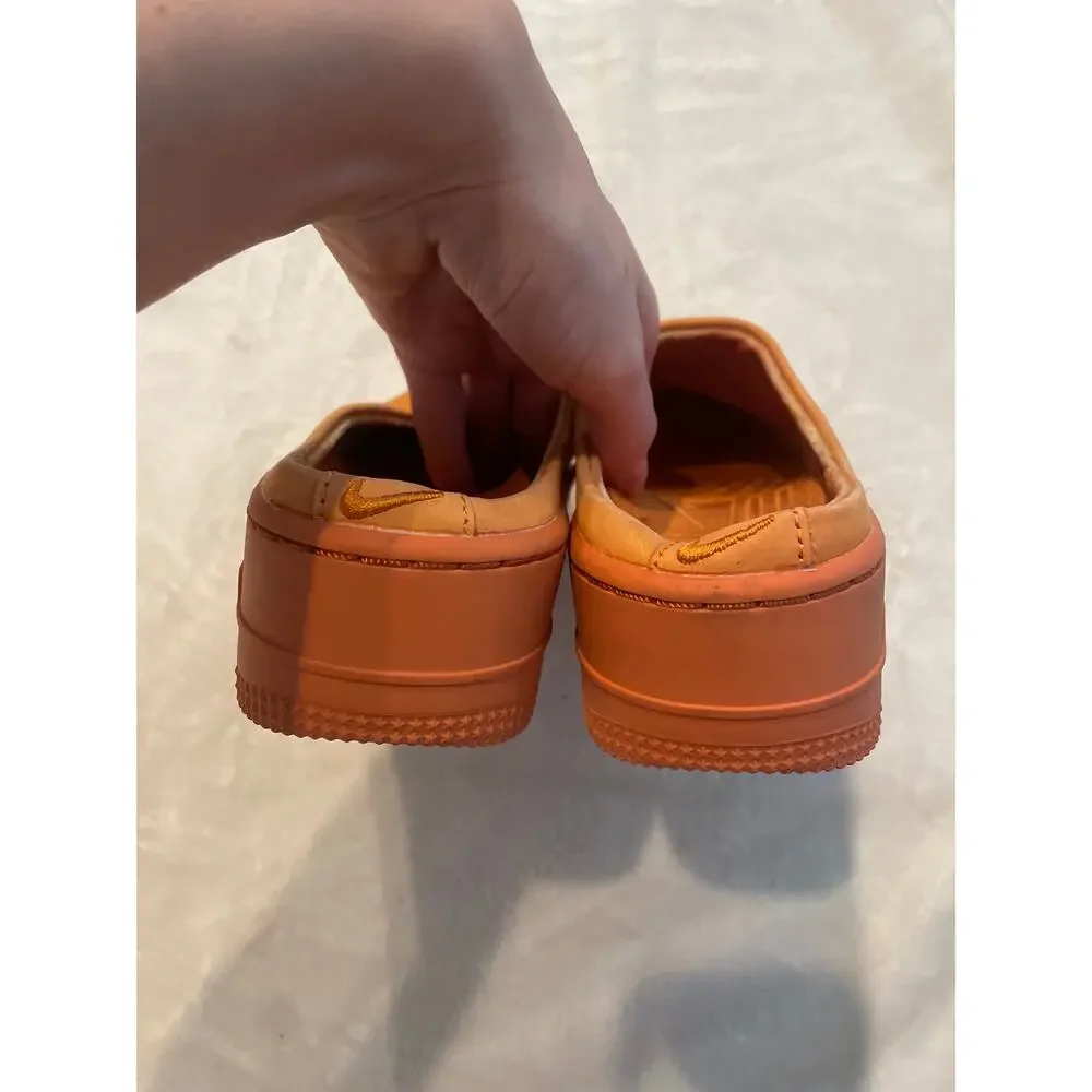 NIKE Air Force 1 “Lover” Sneakers US 6 Cinder Orange AO1523-800 Slip On Shoes - Picture 7 of 9